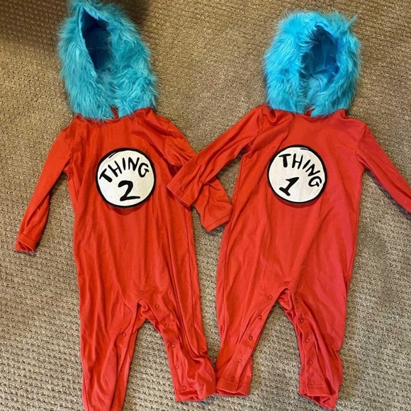 Thing 1 & Thing 2 Costumes 18-24 month - Picture 1 of 3